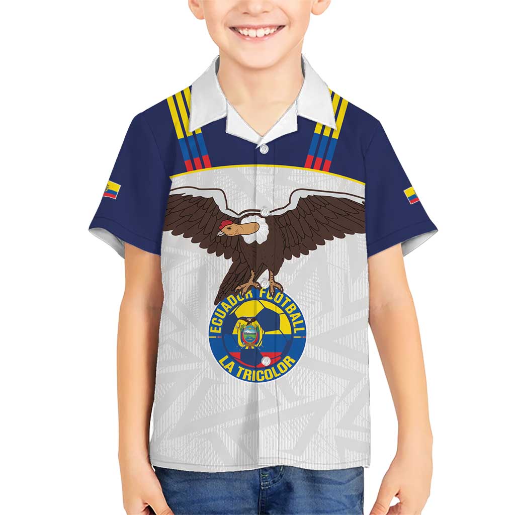 Custom Ecuador Football Kid Hawaiian Shirt La Tri Go Champions Condor Style