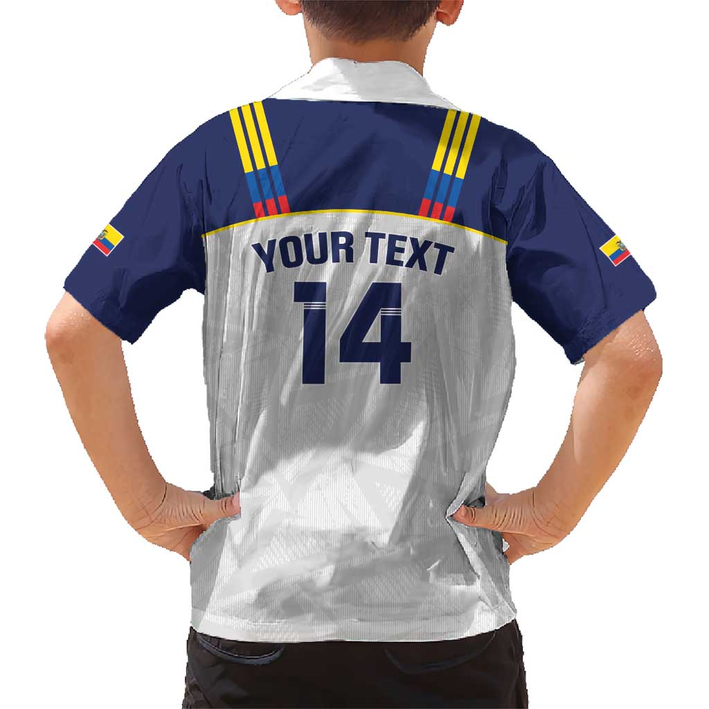Custom Ecuador Football Kid Hawaiian Shirt La Tri Go Champions Condor Style