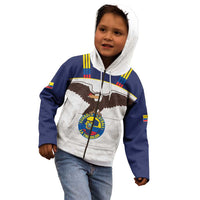 Custom Ecuador Football Kid Hoodie La Tri Go Champions Condor Style