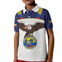 Custom Ecuador Football Kid Polo Shirt La Tri Go Champions Condor Style