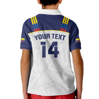 Custom Ecuador Football Kid Polo Shirt La Tri Go Champions Condor Style