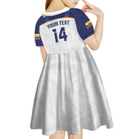 Custom Ecuador Football Kid Short Sleeve Dress La Tri Go Champions Condor Style