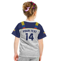 Custom Ecuador Football Kid T Shirt La Tri Go Champions Condor Style