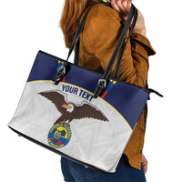 Custom Ecuador Football Leather Tote Bag La Tri Go Champions Condor Style