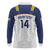 Custom Ecuador Football Long Sleeve Polo Shirt La Tri Go Champions Condor Style