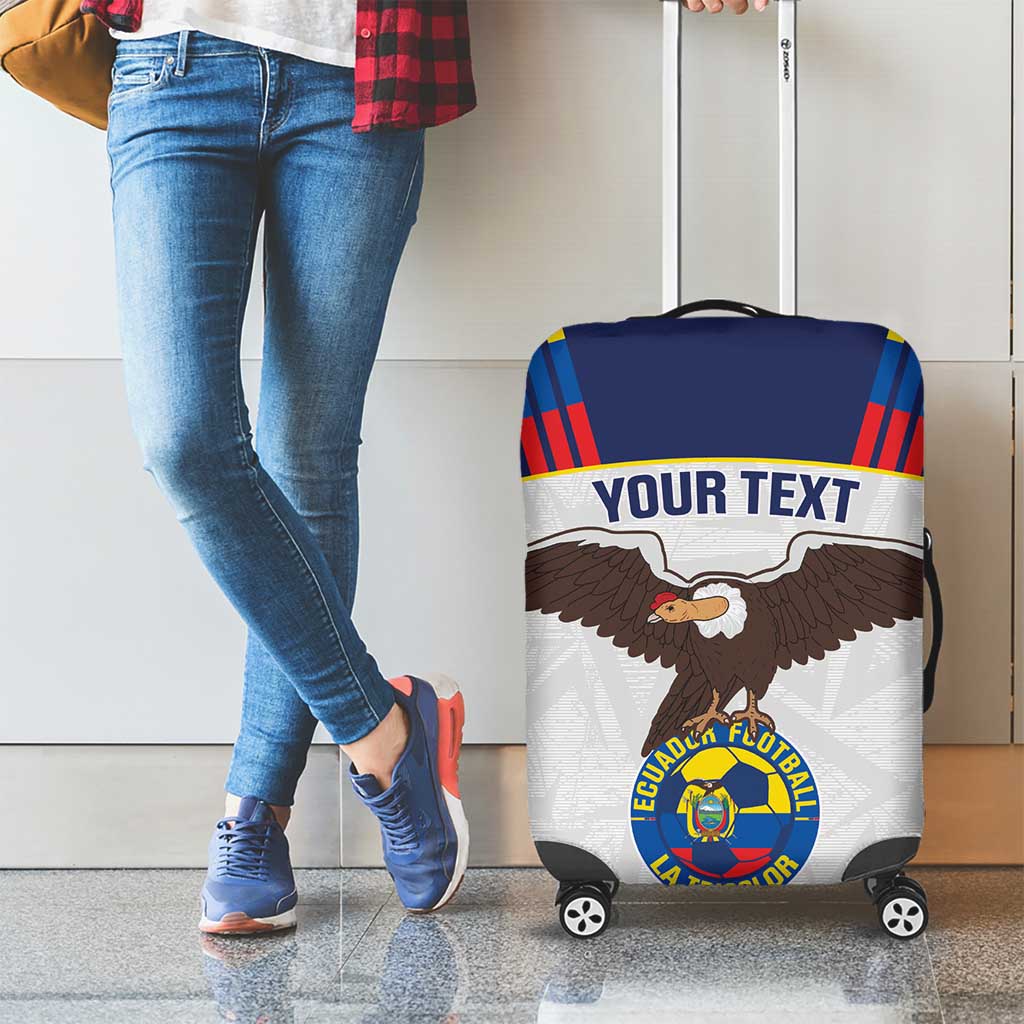Custom Ecuador Football Luggage Cover La Tri Go Champions Condor Style