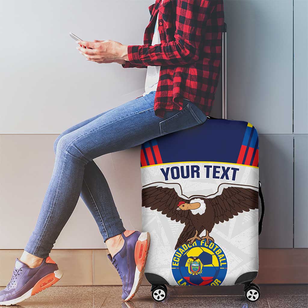 Custom Ecuador Football Luggage Cover La Tri Go Champions Condor Style