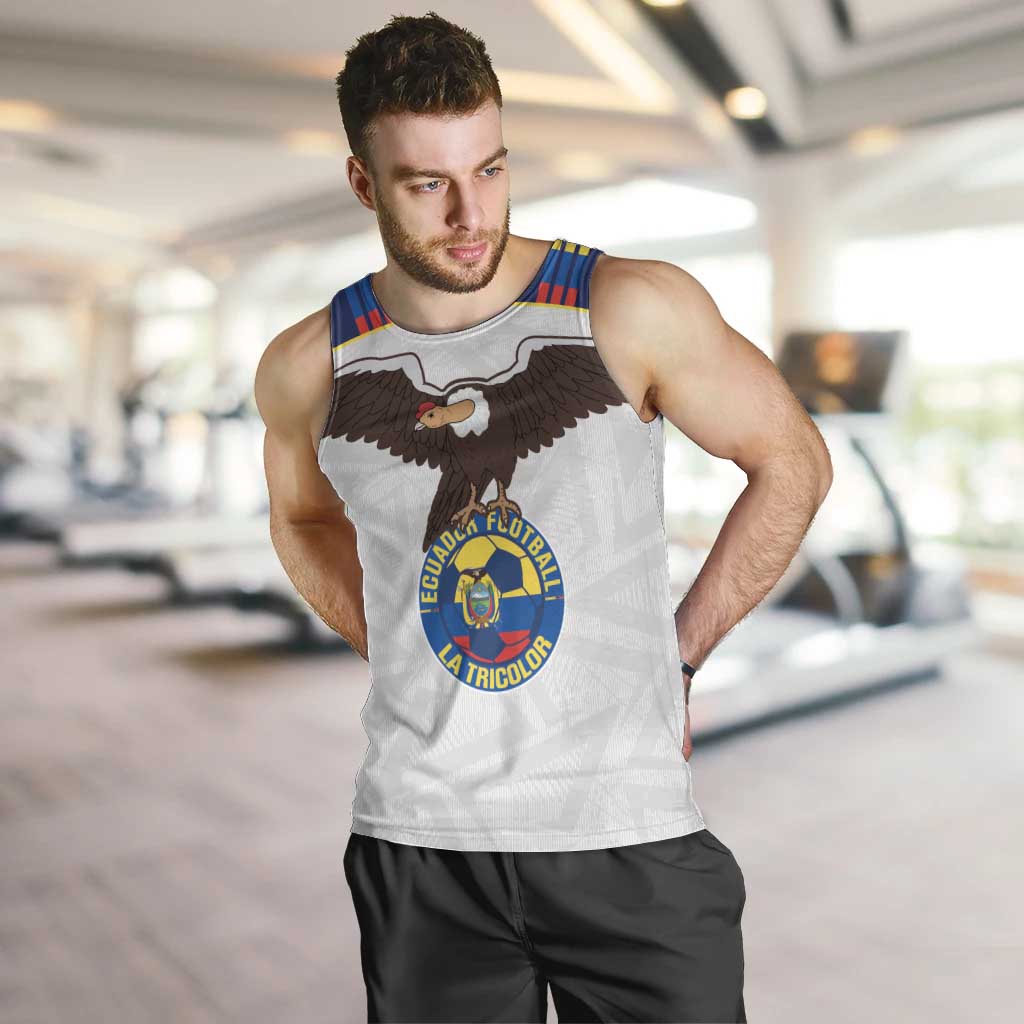 Custom Ecuador Football Men Tank Top La Tri Go Champions Condor Style