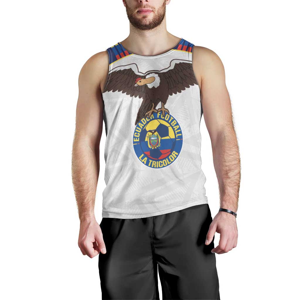 Custom Ecuador Football Men Tank Top La Tri Go Champions Condor Style