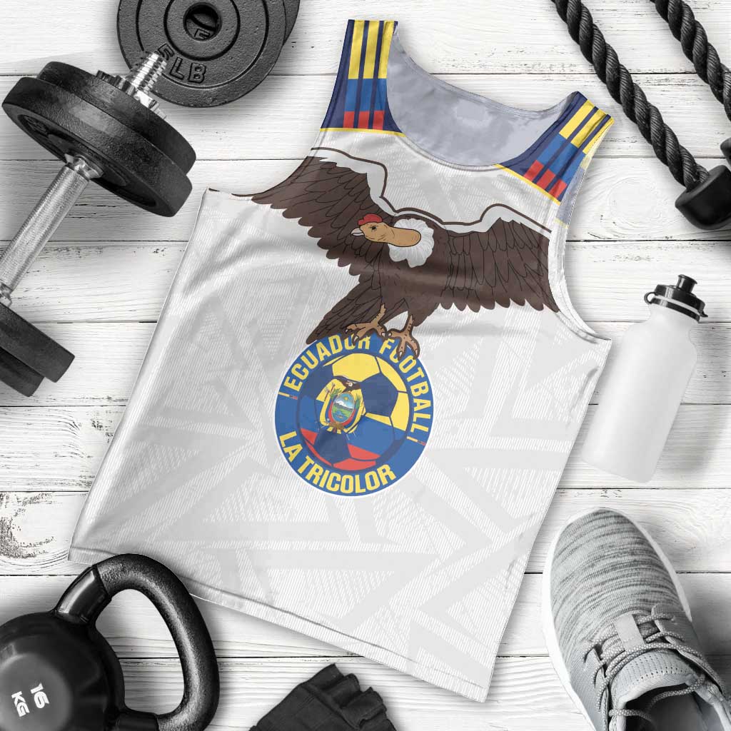 Custom Ecuador Football Men Tank Top La Tri Go Champions Condor Style