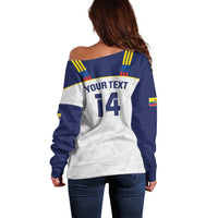 Custom Ecuador Football Off Shoulder Sweater La Tri Go Champions Condor Style