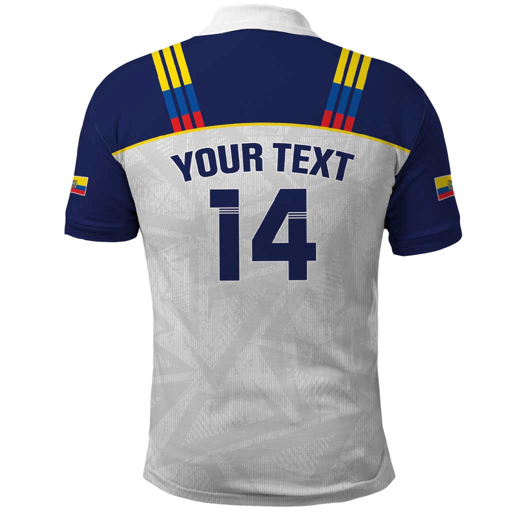 Custom Ecuador Football Polo Shirt La Tri Go Champions Condor Style
