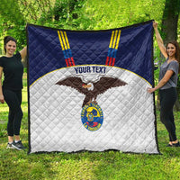 Custom Ecuador Football Quilt La Tri Go Champions Condor Style