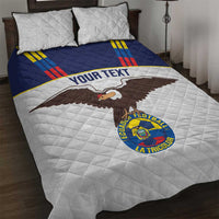 Custom Ecuador Football Quilt Bed Set La Tri Go Champions Condor Style