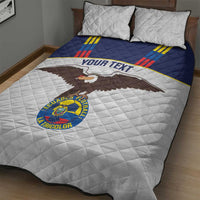 Custom Ecuador Football Quilt Bed Set La Tri Go Champions Condor Style