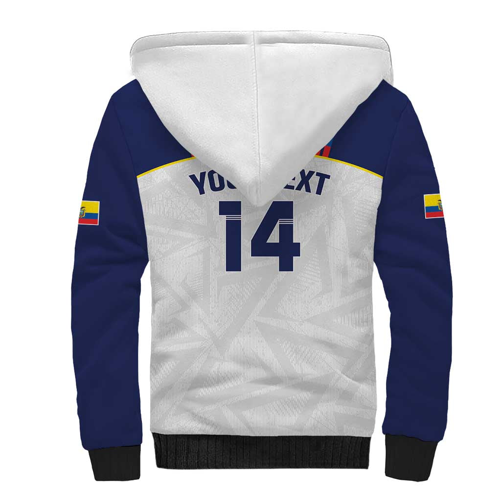 Custom Ecuador Football Sherpa Hoodie La Tri Go Champions Condor Style