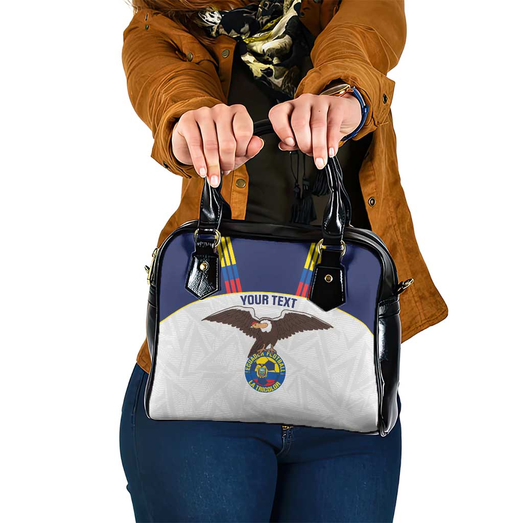 Custom Ecuador Football Shoulder Handbag La Tri Go Champions Condor Style