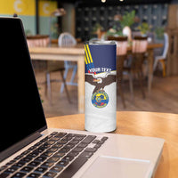 Custom Ecuador Football Skinny Tumbler La Tri Go Champions Condor Style