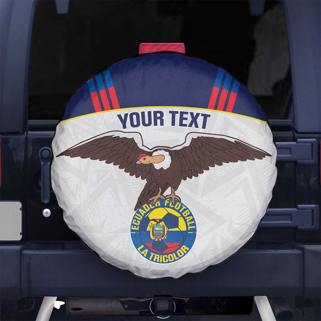 Custom Ecuador Football Spare Tire Cover La Tri Go Champions Condor Style