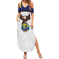 Custom Ecuador Football Summer Maxi Dress La Tri Go Champions Condor Style