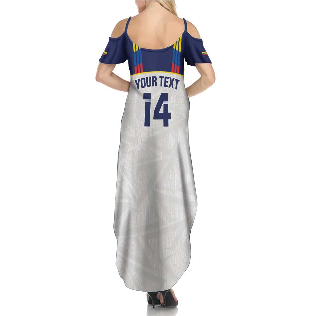 Custom Ecuador Football Summer Maxi Dress La Tri Go Champions Condor Style