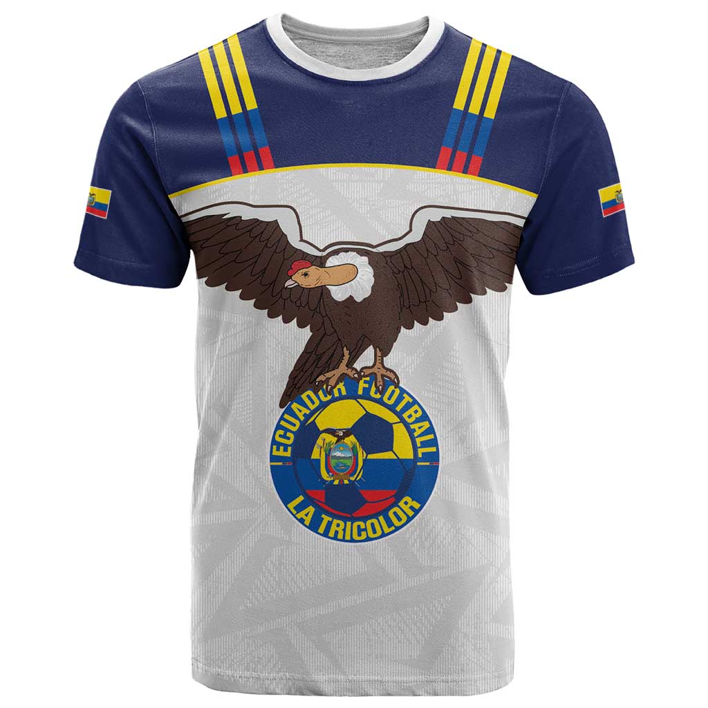 Custom Ecuador Football T Shirt La Tri Go Champions Condor Style