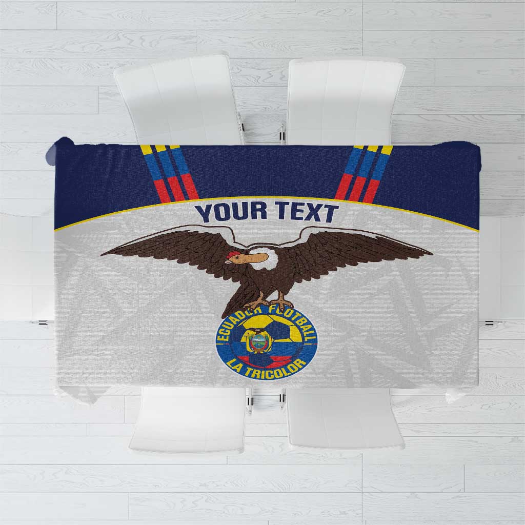Custom Ecuador Football Tablecloth La Tri Go Champions Condor Style