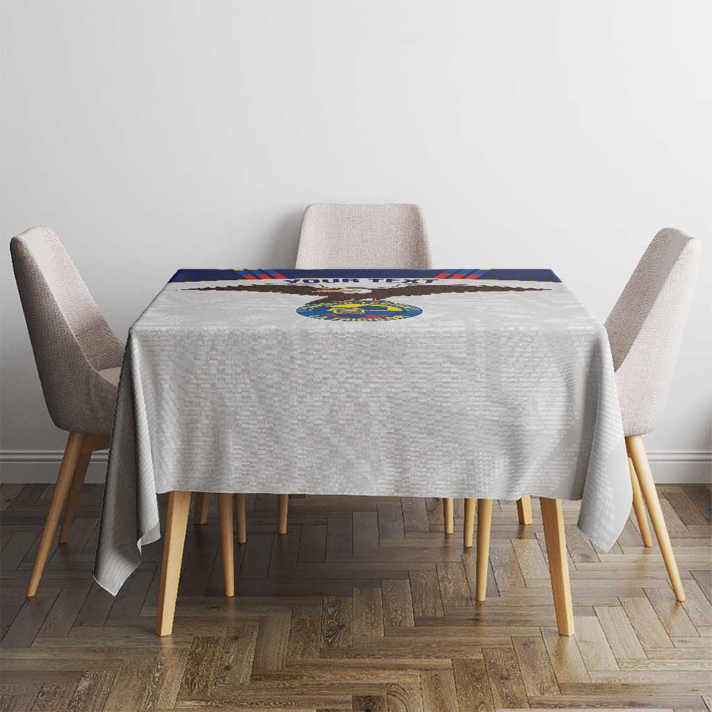 Custom Ecuador Football Tablecloth La Tri Go Champions Condor Style