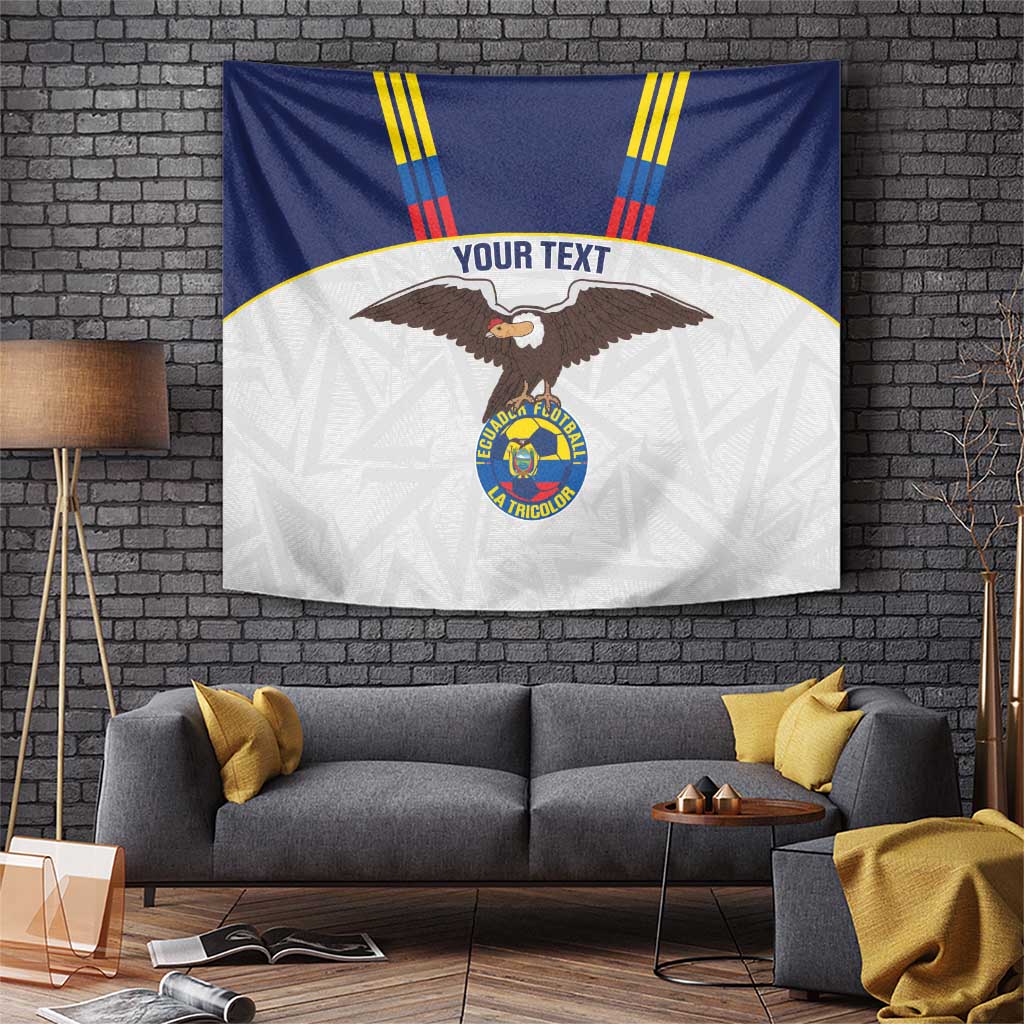 Custom Ecuador Football Tapestry La Tri Go Champions Condor Style