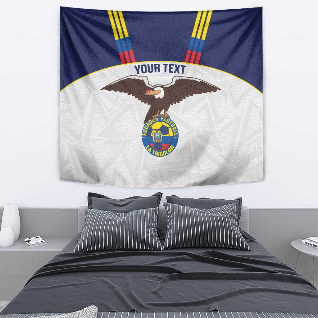 Custom Ecuador Football Tapestry La Tri Go Champions Condor Style