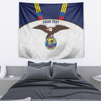Custom Ecuador Football Tapestry La Tri Go Champions Condor Style