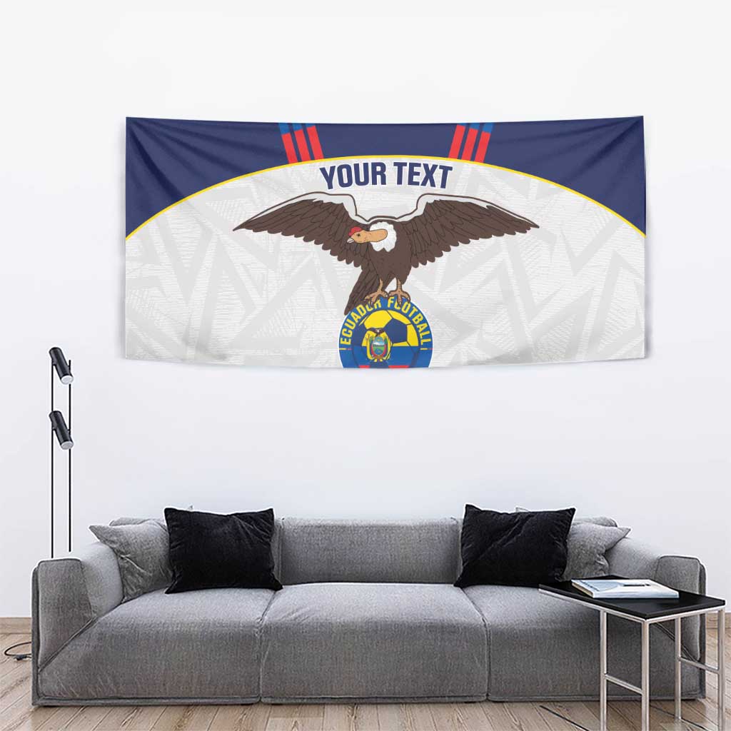 Custom Ecuador Football Tapestry La Tri Go Champions Condor Style