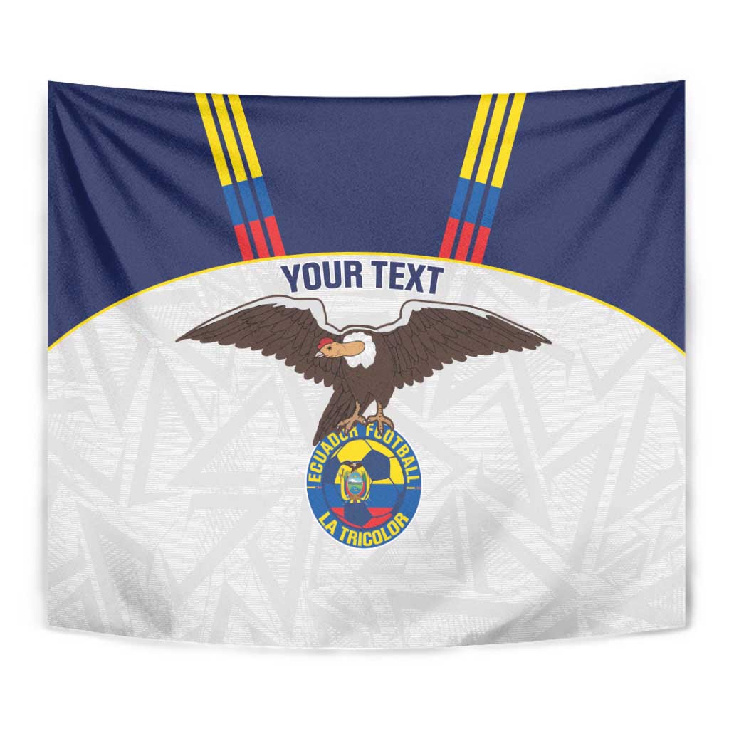 Custom Ecuador Football Tapestry La Tri Go Champions Condor Style