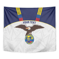 Custom Ecuador Football Tapestry La Tri Go Champions Condor Style