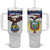 Custom Ecuador Football Tumbler With Handle La Tri Go Champions Condor Style