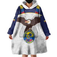Custom Ecuador Football Wearable Blanket Hoodie La Tri Go Champions Condor Style