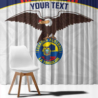 Custom Ecuador Football Window Curtain La Tri Go Champions Condor Style