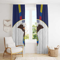 Custom Ecuador Football Window Curtain La Tri Go Champions Condor Style