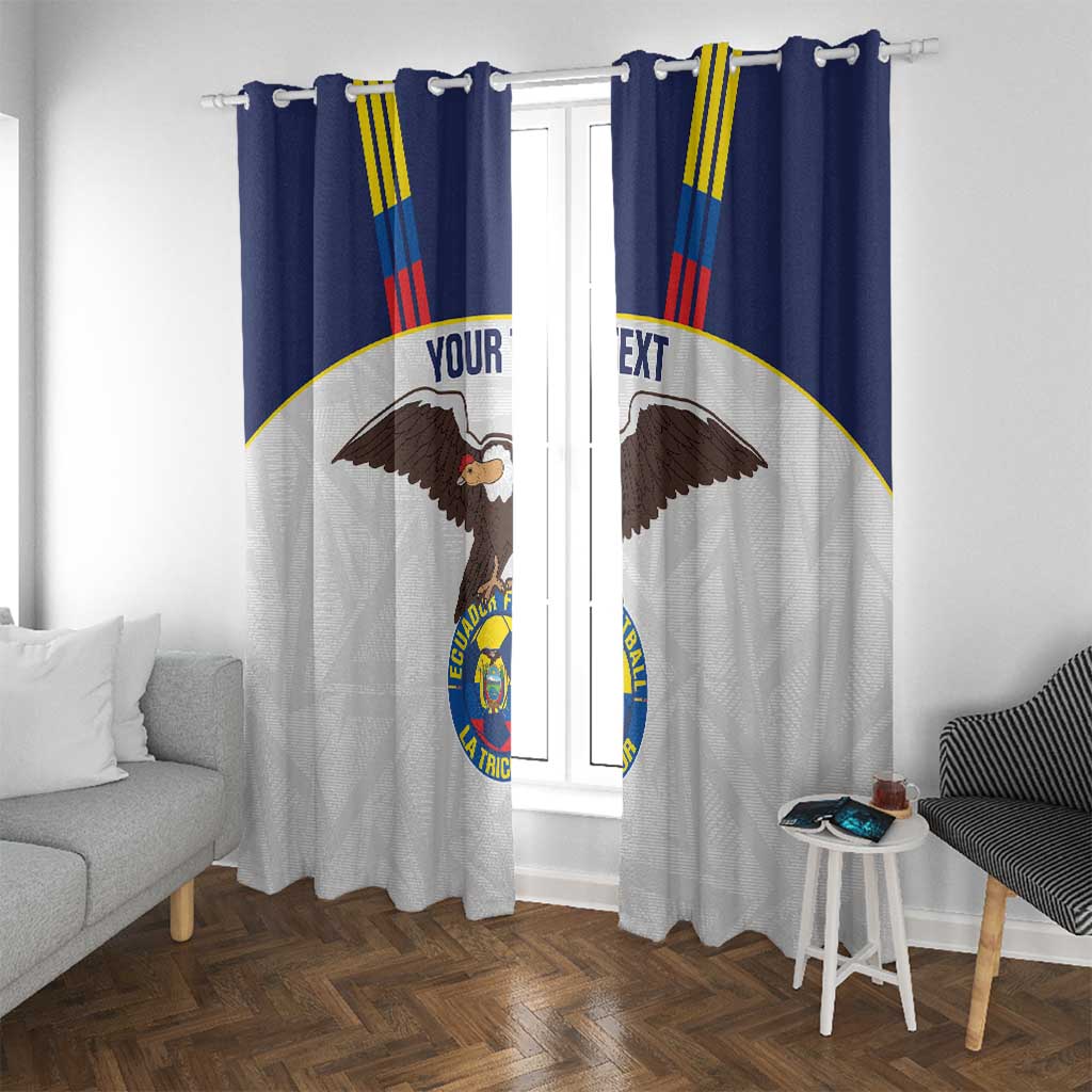 Custom Ecuador Football Window Curtain La Tri Go Champions Condor Style