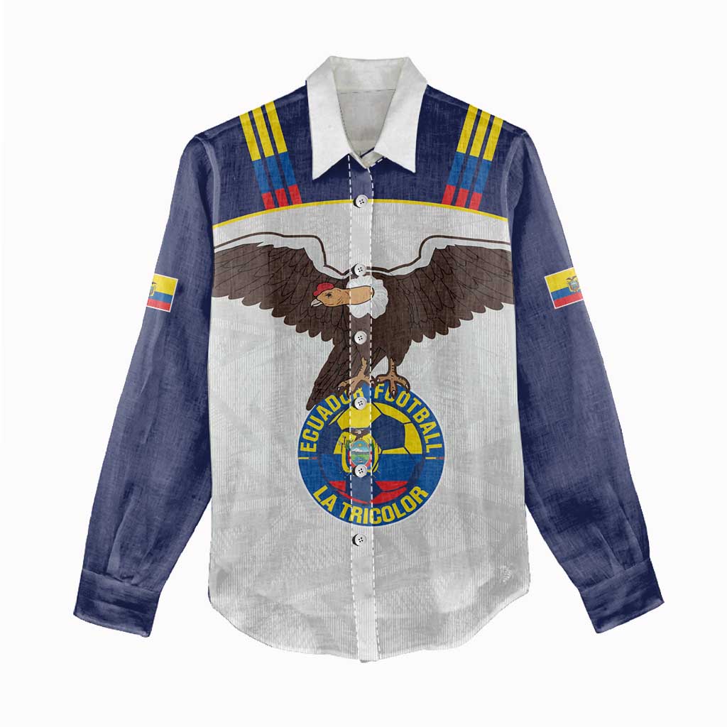 Custom Ecuador Football Women Casual Shirt La Tri Go Champions Condor Style
