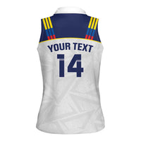 Custom Ecuador Football Women Sleeveless Polo Shirt La Tri Go Champions Condor Style