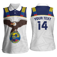 Custom Ecuador Football Women Sleeveless Polo Shirt La Tri Go Champions Condor Style