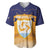 Custom Anguilla Football Baseball Jersey Dolphins Coat Of Arms Style