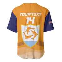 Custom Anguilla Football Baseball Jersey Dolphins Coat Of Arms Style