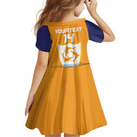 Custom Anguilla Football Family Matching Off Shoulder Maxi Dress and Hawaiian Shirt Dolphins Coat Of Arms Style