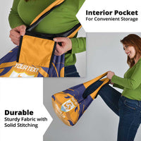 Custom Anguilla Football Grocery Bag Dolphins Coat Of Arms Style