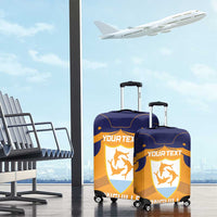 Custom Anguilla Football Luggage Cover Dolphins Coat Of Arms Style