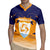 Custom Anguilla Football Rugby Jersey Dolphins Coat Of Arms Style