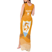 Custom Anguilla Football Tank Maxi Dress Dolphins Coat Of Arms Style