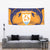 Custom Anguilla Football Tapestry Dolphins Coat Of Arms Style